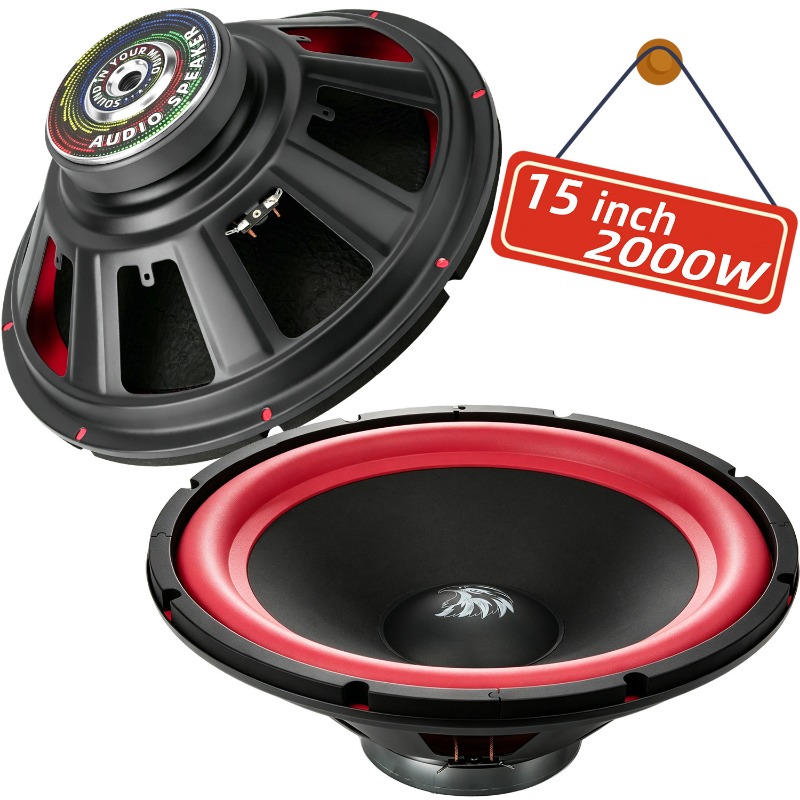 Audio Home Cinema - 1 adet 15 inç araba Subwoofer