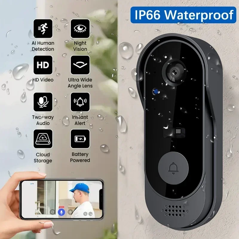 Home Cinema Wireless - Video HD Kablosuz Su Geçirmez Kapı