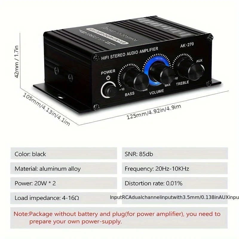 AK-270 HIFI Amplifikatör, 2.0  - Audio Home Cinema incelemesi ve fiyatı