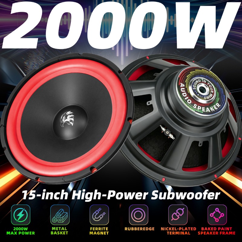 1 adet 15 inç araba Subwoofer  - Audio Home Cinema incelemesi ve fiyatı