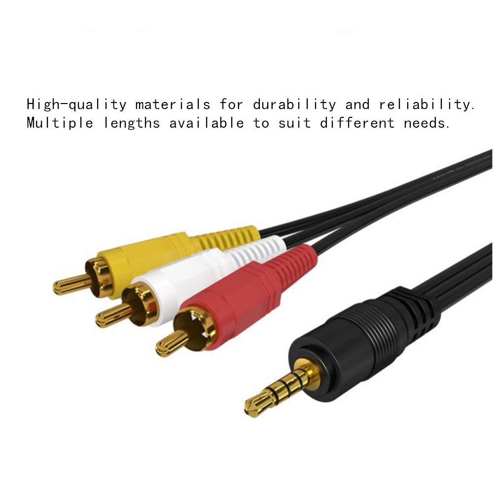 3.5mm 3 RCA Ses Video Kablosu  - Home Cinema Tv incelemesi ve fiyatı