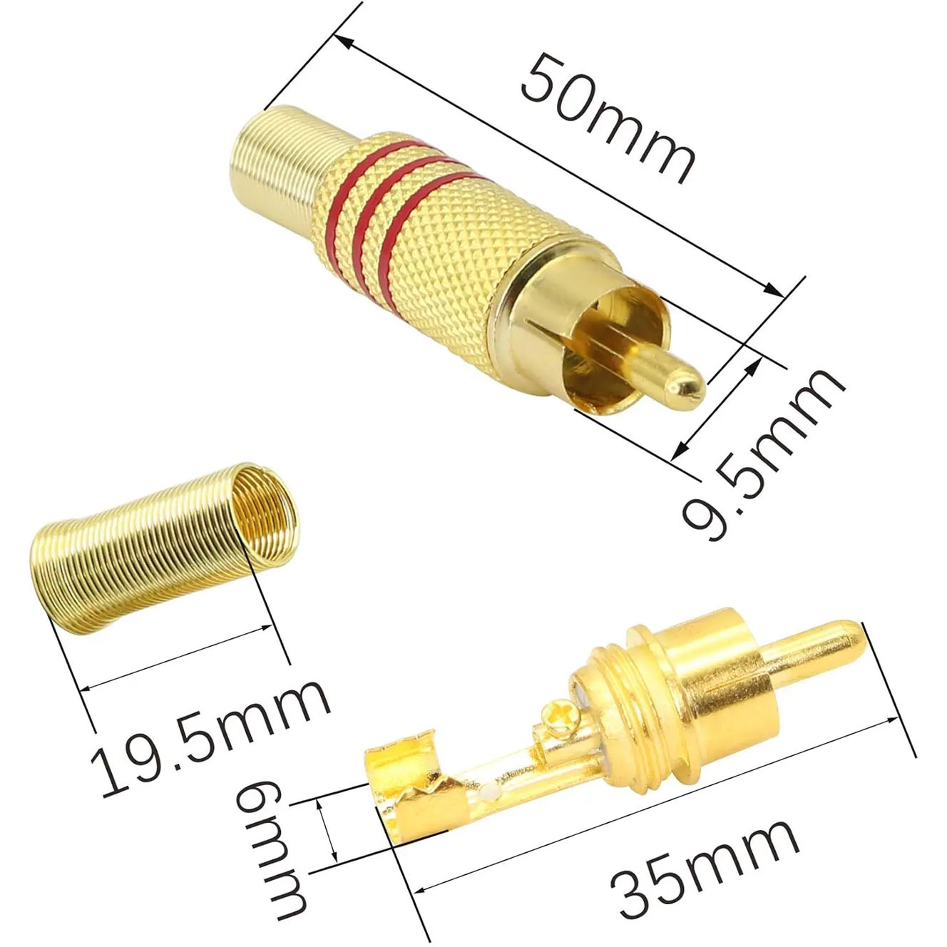 4 adet RCA fiş altın kaplama l - Audio Home Cinema incelemesi ve fiyatı